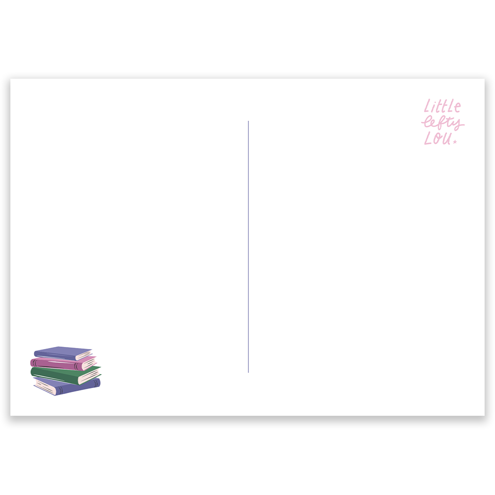The Loveliest Escape Is A Good Book Postcard