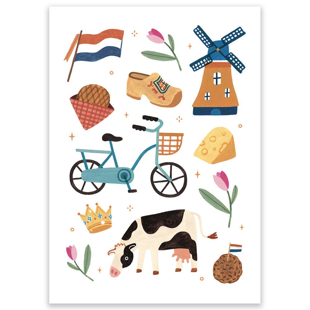 Dutch Highlights Postcard