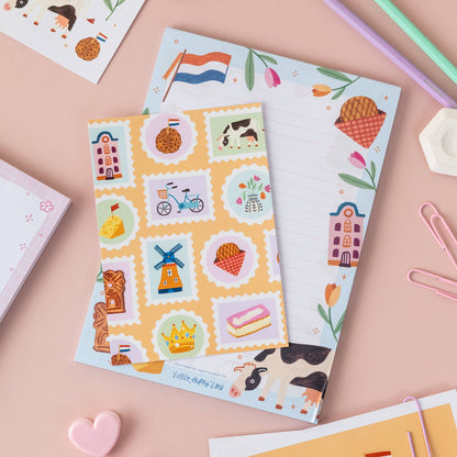 Dutch Stamps Postcard