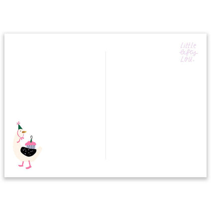 3 Geese Happy Birthday Postcard