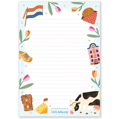 A5 Dutch Notepad Double Sided