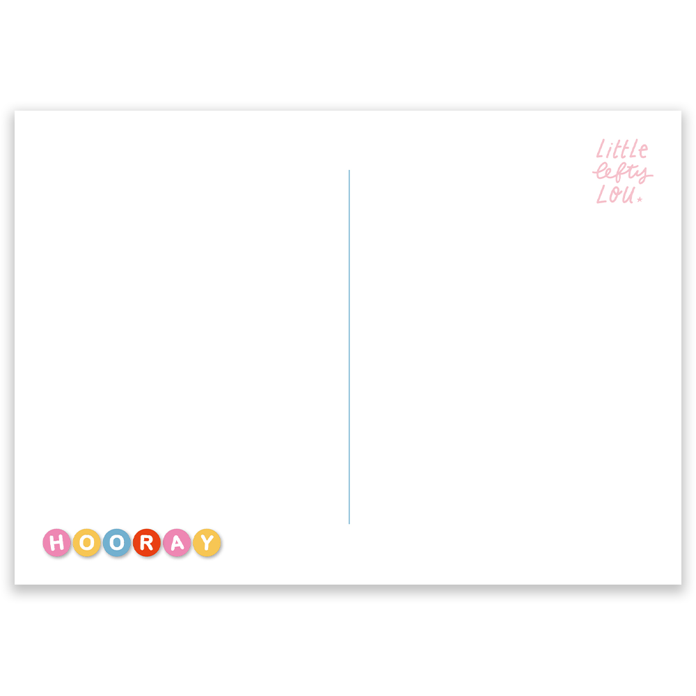 Birthday Cake & Beads Postcard