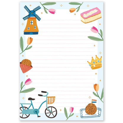 A5 Dutch Notepad Double Sided